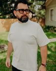 7.5oz Printed Loopwheel Crew Neck T-Shirt - White IHT-2401-WHT