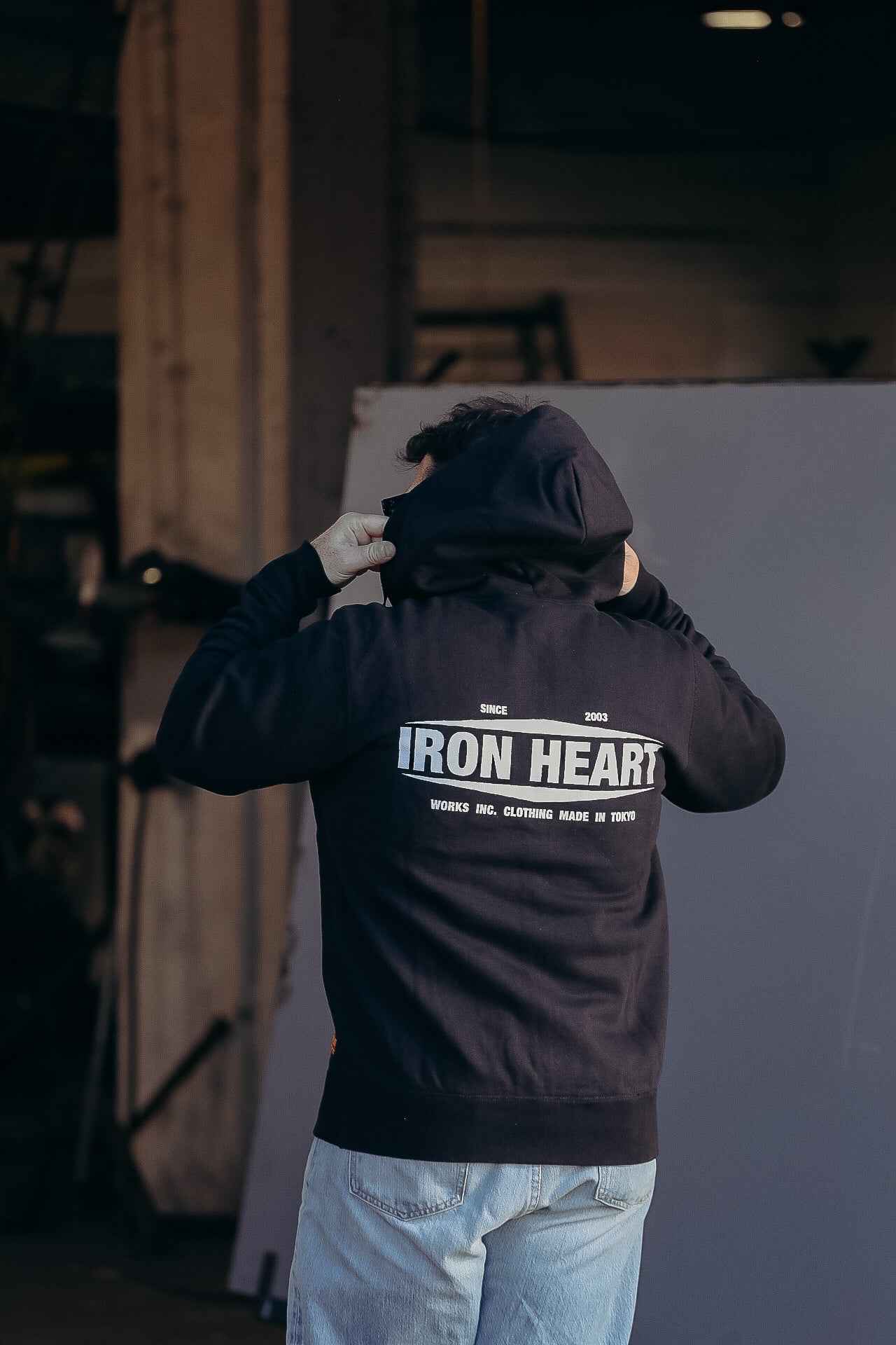 Printed 14oz Ultra Heavyweight Loopwheel Cotton Zippered Hoodie