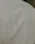 7.5oz Printed Loopwheel Crew Neck T-Shirt - White IHT-2401-WHT
