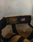Unstructured Wool Baseball Hat - Oatmeal/Red Oak
