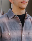 Utility Flannel- Mauve Ombre