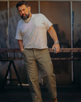 HEAVY BACK SATIN BAKER PANTS-OLIVE (SJ52BP)