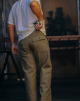 HEAVY BACK SATIN BAKER PANTS-OLIVE (SJ52BP)