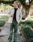 13oz Oxford Cloth Work Overshirt - Ivory IHSH-423-IVO