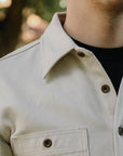 13oz Oxford Cloth Work Overshirt - Ivory IHSH-423-IVO