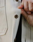 13oz Oxford Cloth Work Overshirt - Ivory IHSH-423-IVO