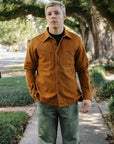 13oz Oxford Cloth Work Overshirt - Camel IHSH-423-CAM