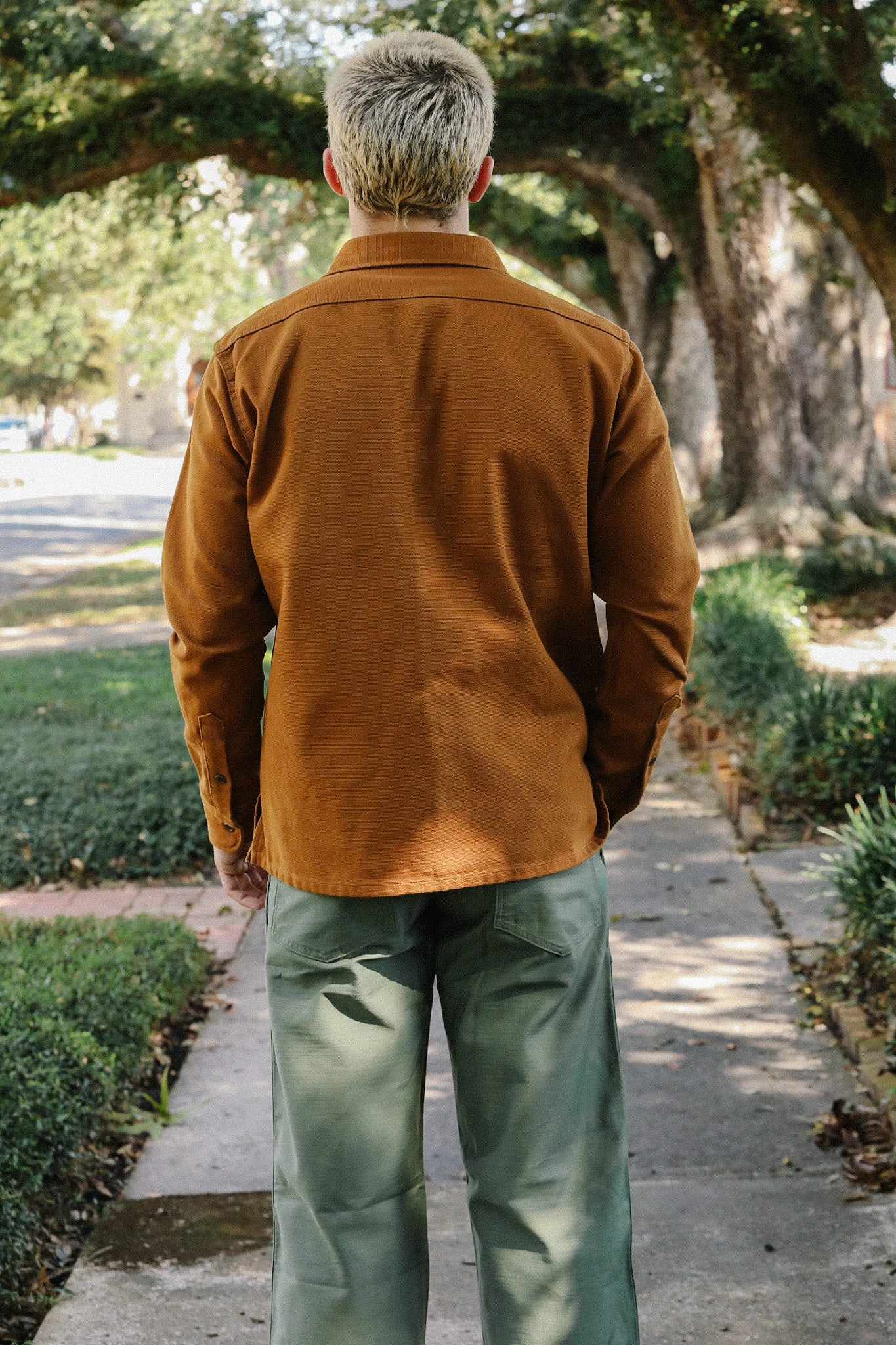 13oz Oxford Cloth Work Overshirt - Camel IHSH-423-CAM – Iron Shop