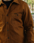 13oz Oxford Cloth Work Overshirt - Camel IHSH-423-CAM