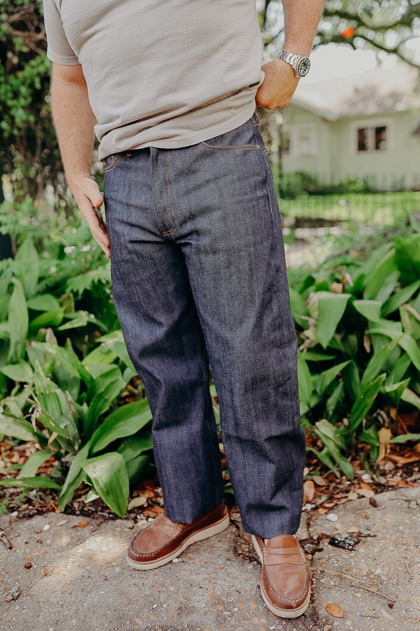 RS-100x Relaxed Straight - Indigo Selvedge