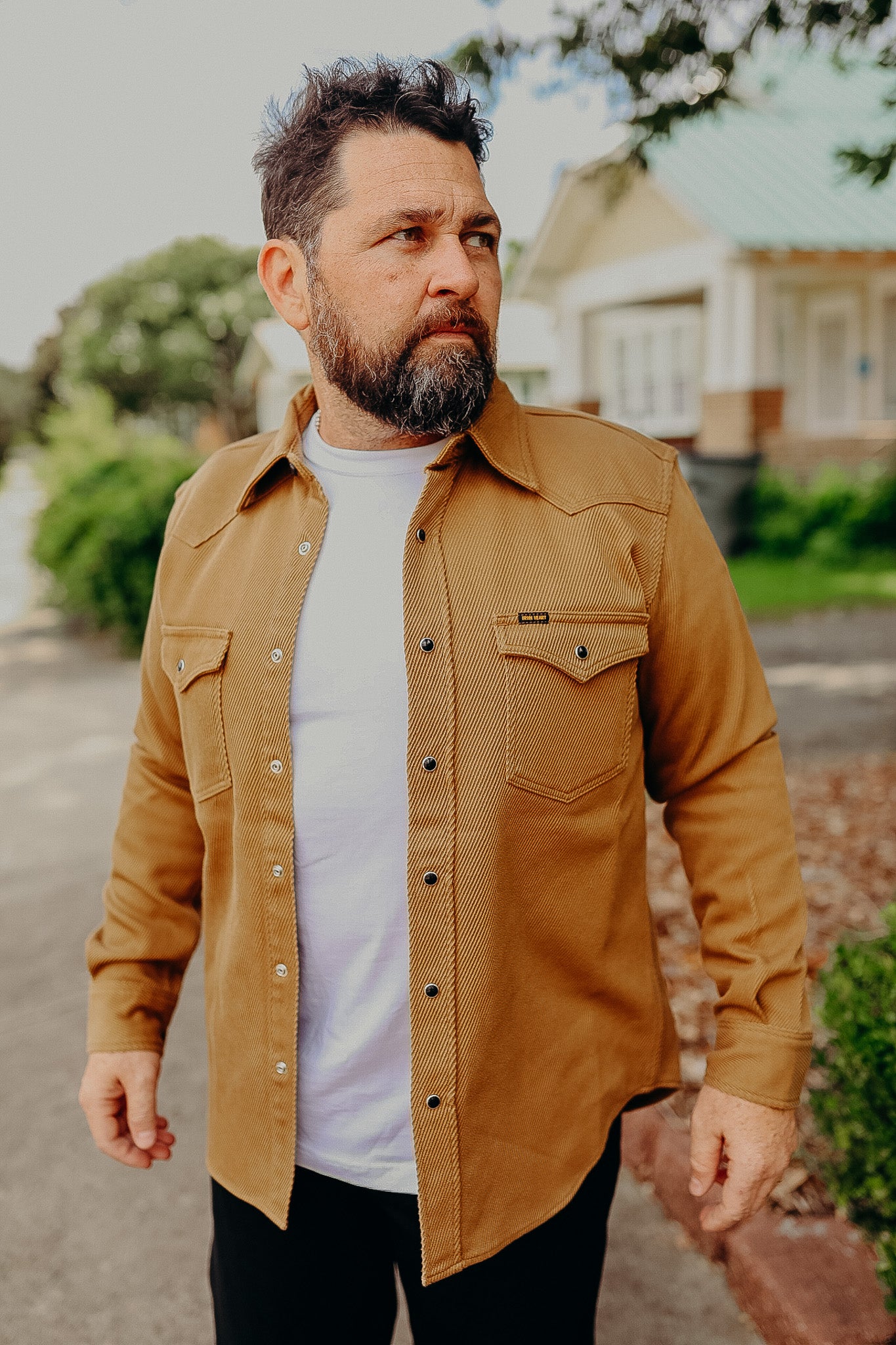 Kersey Western Shirt - Camel IHSH-234-CAM – Iron Shop Provisions