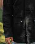 Country Jacket - Black Waxed Nylon