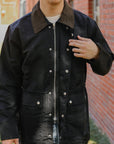 Country Jacket - Black Waxed Nylon