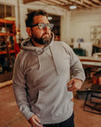 14oz Ultra Heavyweight Loopwheel Cotton Hoodie - GREY IHSW-49-GRY
