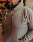 14oz Ultra Heavyweight Loopwheel Cotton Hoodie - GREY IHSW-49-GRY