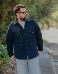 INDIGO COTTON RIPSTOP “KOKIRAN” MILITARY SHIRT (SJAS24-AR)