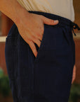 Easy Pant- Indigo Canvas