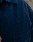 INDIGO COTTON RIPSTOP “KOKIRAN” MILITARY SHIRT (SJAS24-AR)