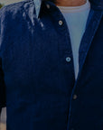 Sashiko Shirt- Indigo Garment Dyed (MXLS1028)