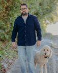 Sashiko Shirt- Indigo Garment Dyed (MXLS1028)