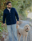 Sashiko Shirt- Indigo Garment Dyed (MXLS1028)