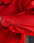 Embroidered Denim Work Jacket- Red (SWCJK25)
