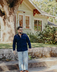 INDIGO SPOTTED WORK SHIRT (SAK24-01 )