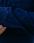 INDIGO SPOTTED WORK SHIRT (SAK24-01 )
