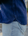 INDIGO SPOTTED WORK SHIRT (SAK24-01 )