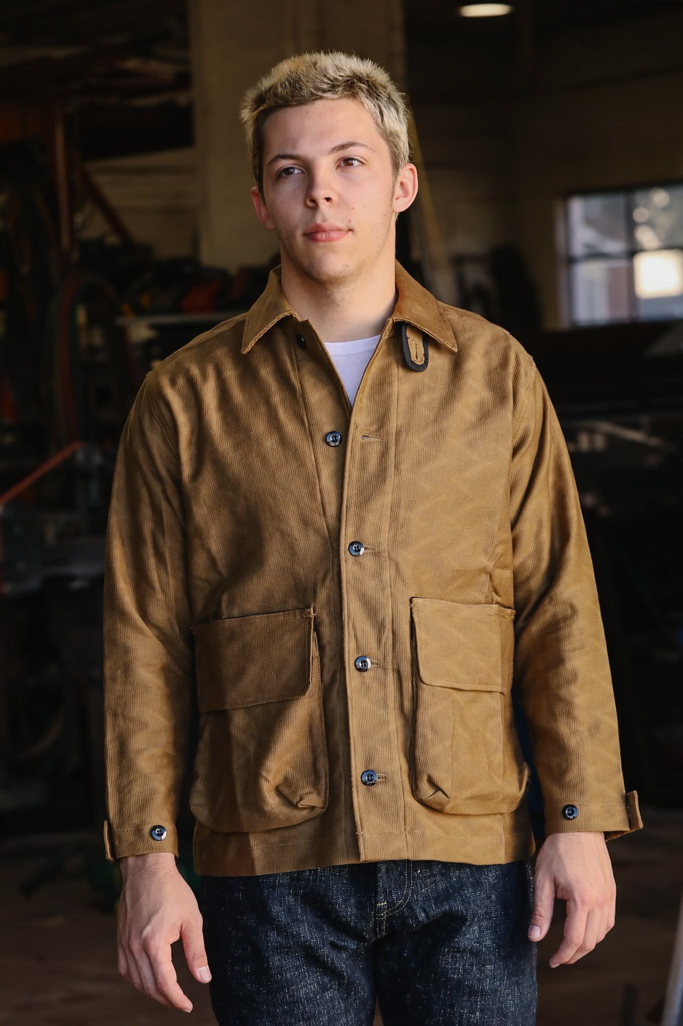 Jagged Deck Cloth Jacket- Khaki (SJCJK25-SP)