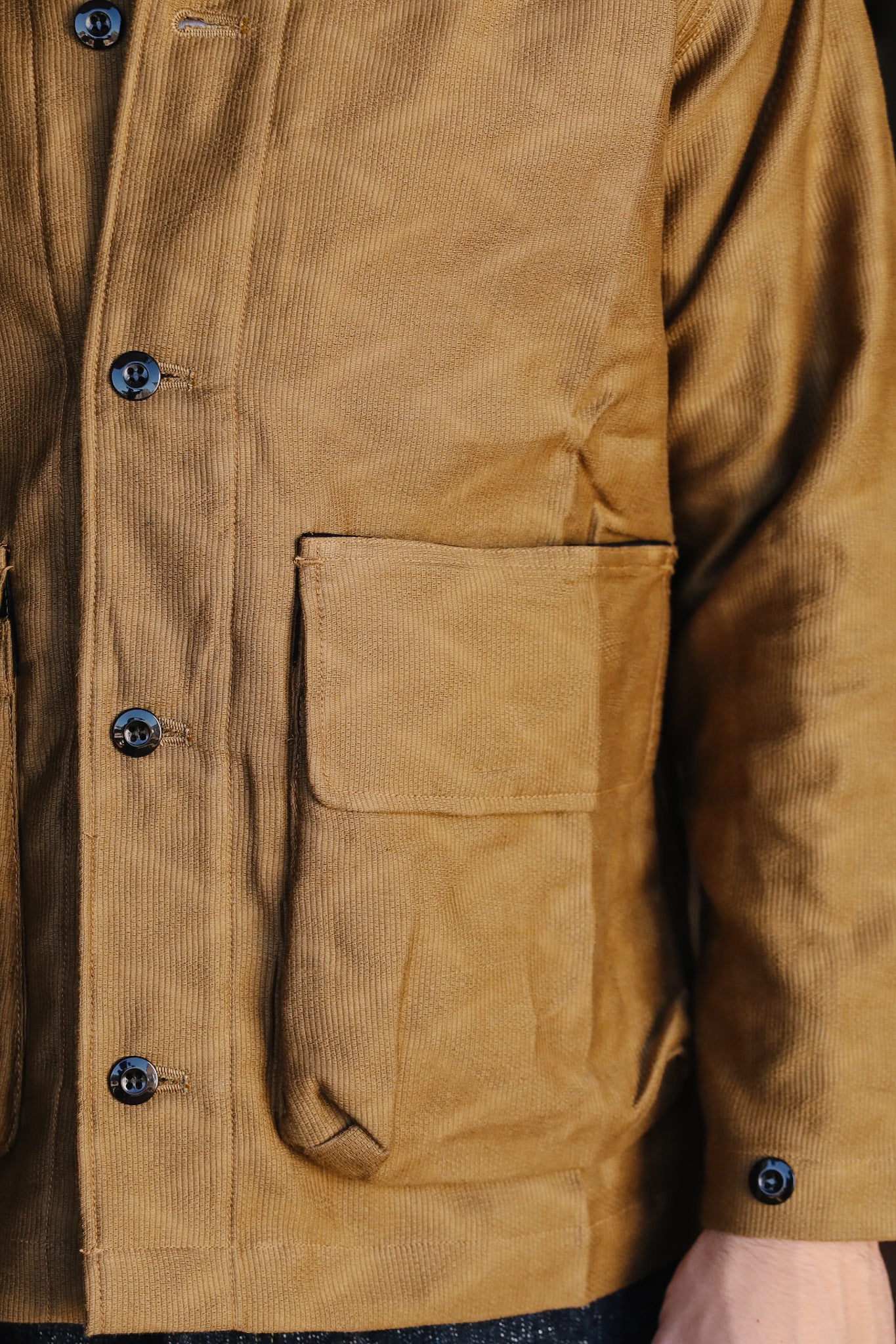 Jagged Deck Cloth Jacket- Khaki (SJCJK25-SP)