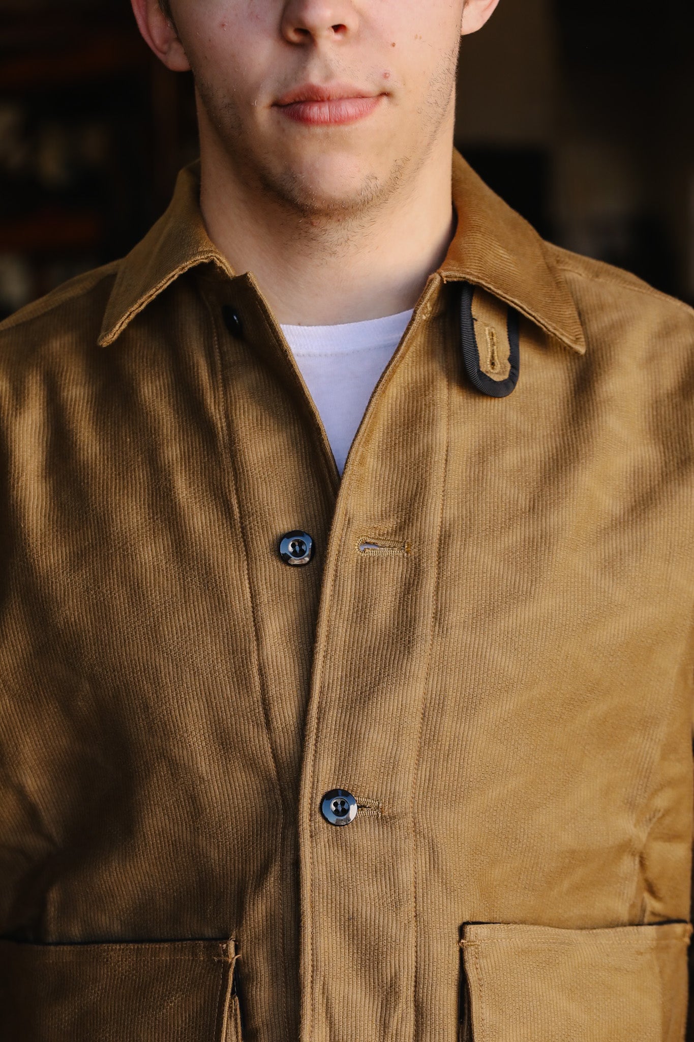 Jagged Deck Cloth Jacket- Khaki (SJCJK25-SP)