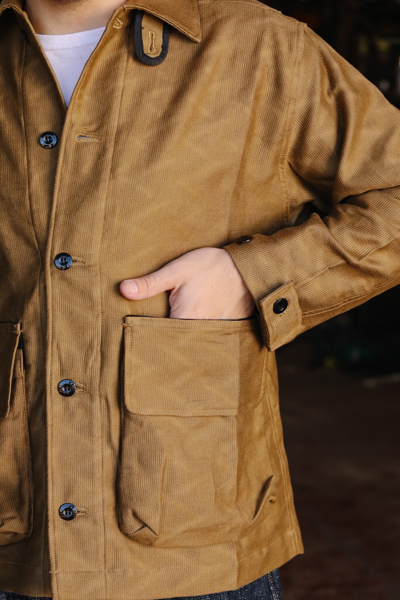 Jagged Deck Cloth Jacket- Khaki (SJCJK25-SP)