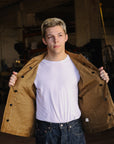 Jagged Deck Cloth Jacket- Khaki (SJCJK25-SP)