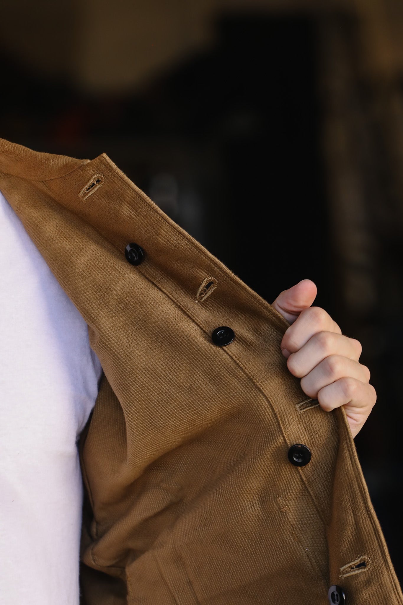 Jagged Deck Cloth Jacket- Khaki (SJCJK25-SP)