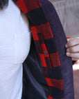 Wool Buffalo Check Bush Jacket - Red IHW-20-RED