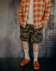 Drawstring Shorts- Camo Twill