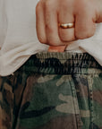 Drawstring Shorts- Camo Twill