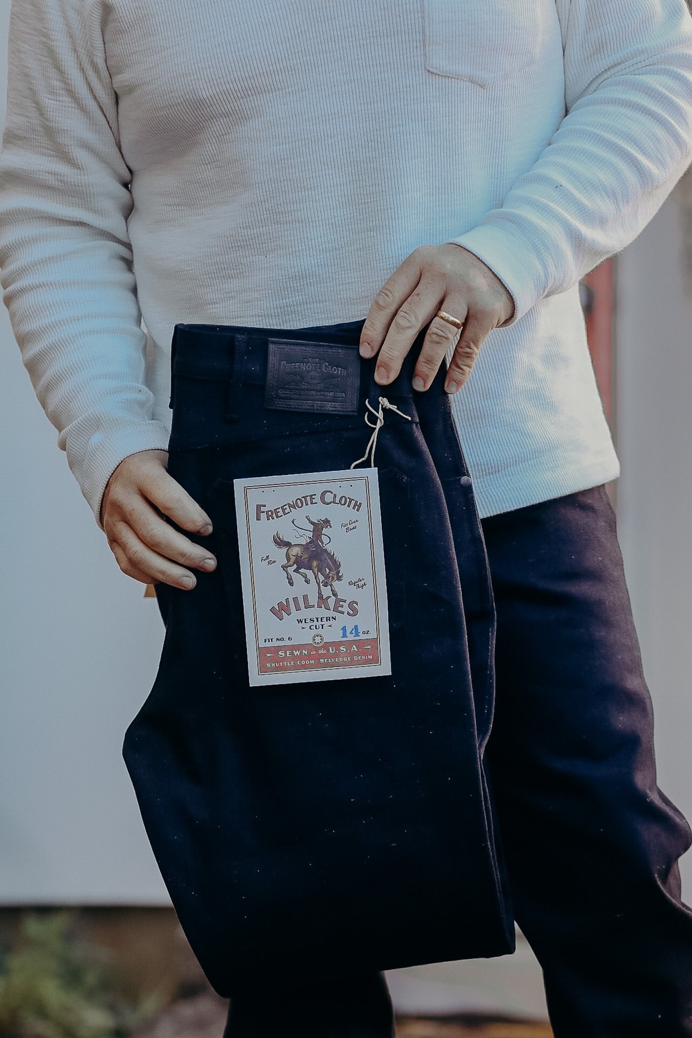 Wilkes Western 14 Ounce Raw Fleck Denim