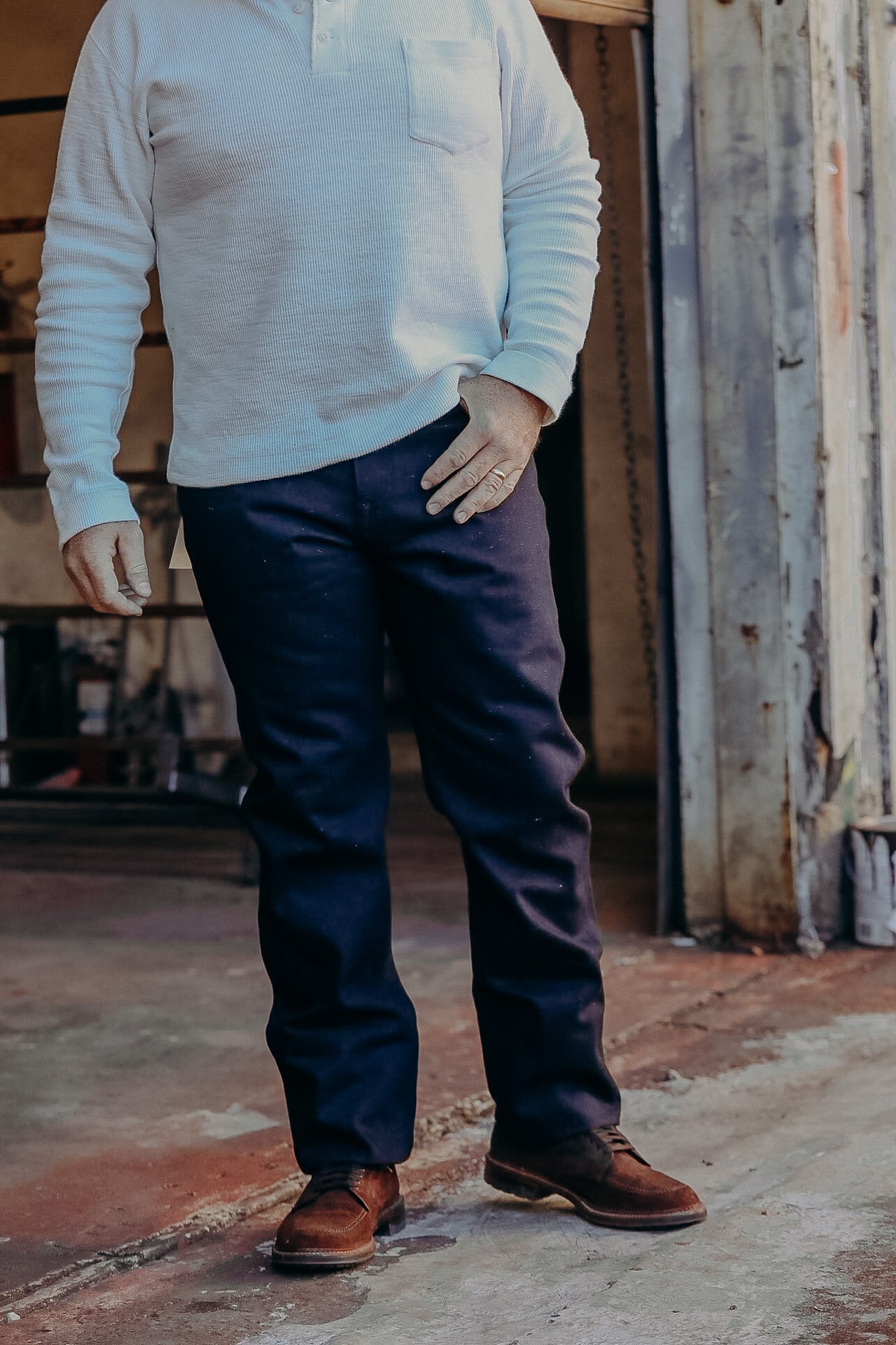 Wilkes Western 14 Ounce Raw Fleck Denim