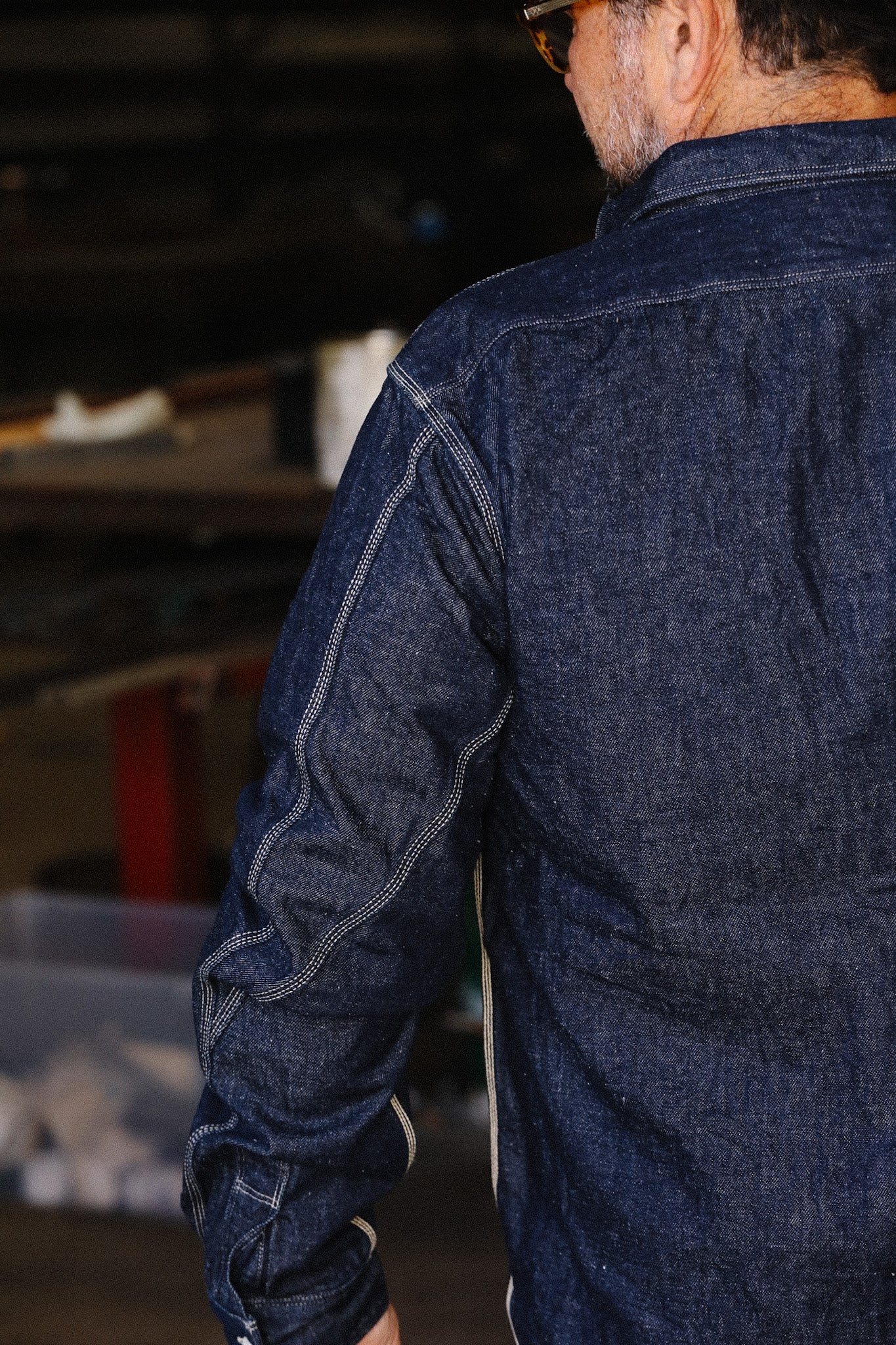 Samurai Cotton Denim Work Shirt- Indigo (SJWS-SC02) – Iron Shop