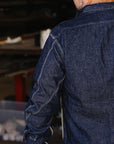 Samurai Cotton Denim Work Shirt- Indigo (SJWS-SC02)