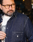 Samurai Cotton Denim Work Shirt- Indigo (SJWS-SC02)