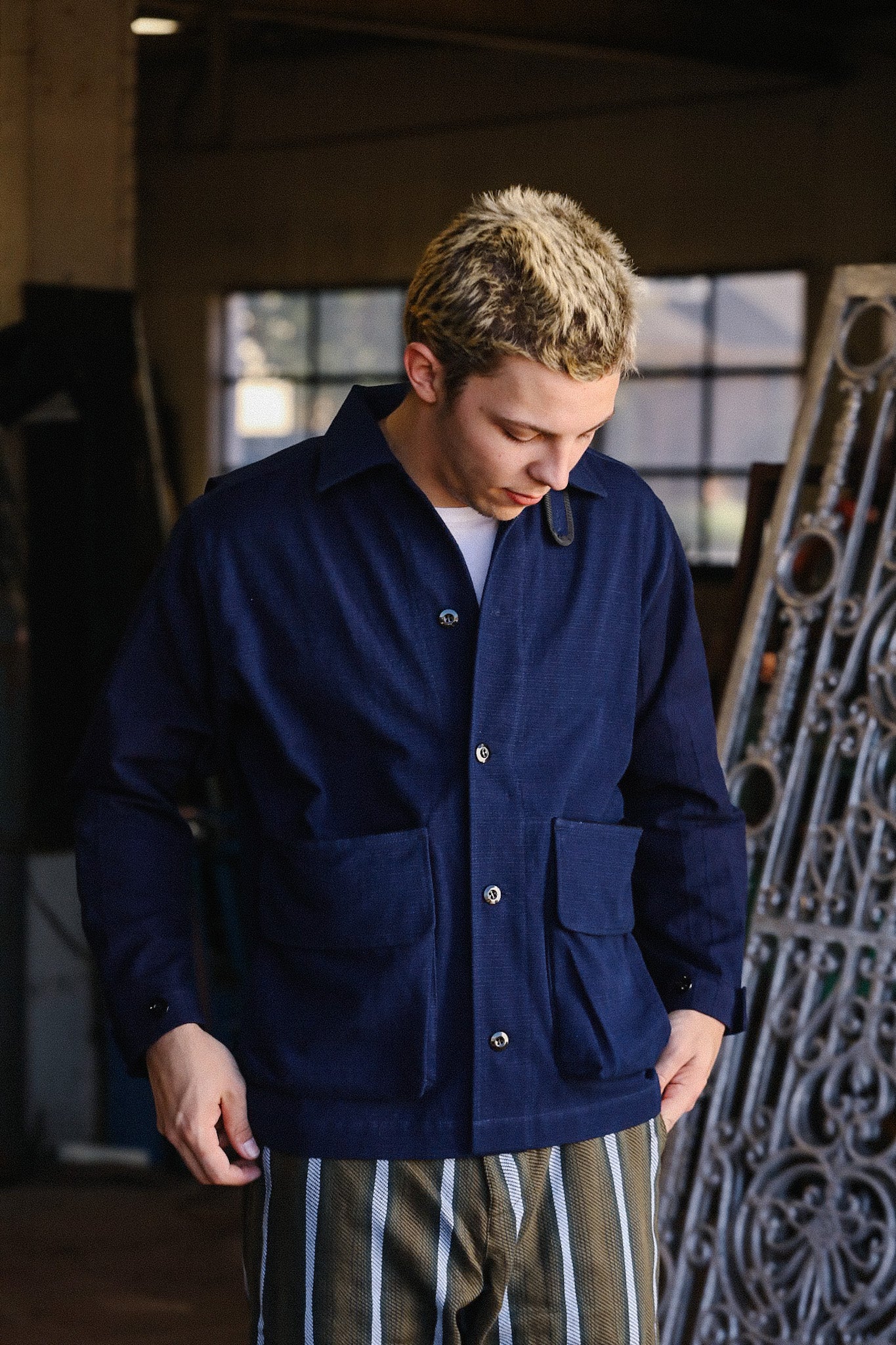 Bi-Blue Jacket- Natural Indigo (SJCJK25-YR) – Iron Shop Provisions