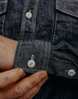 11.4oz INDIGO DOUBLE WEAVE SHIRT