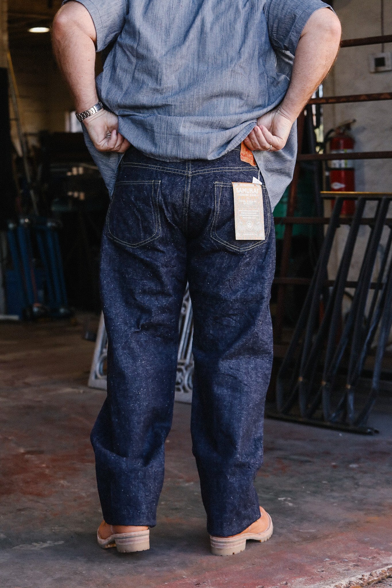 44 Style WWII Wide Straight Jeans- Indigo (S2000HX) – Iron Shop
