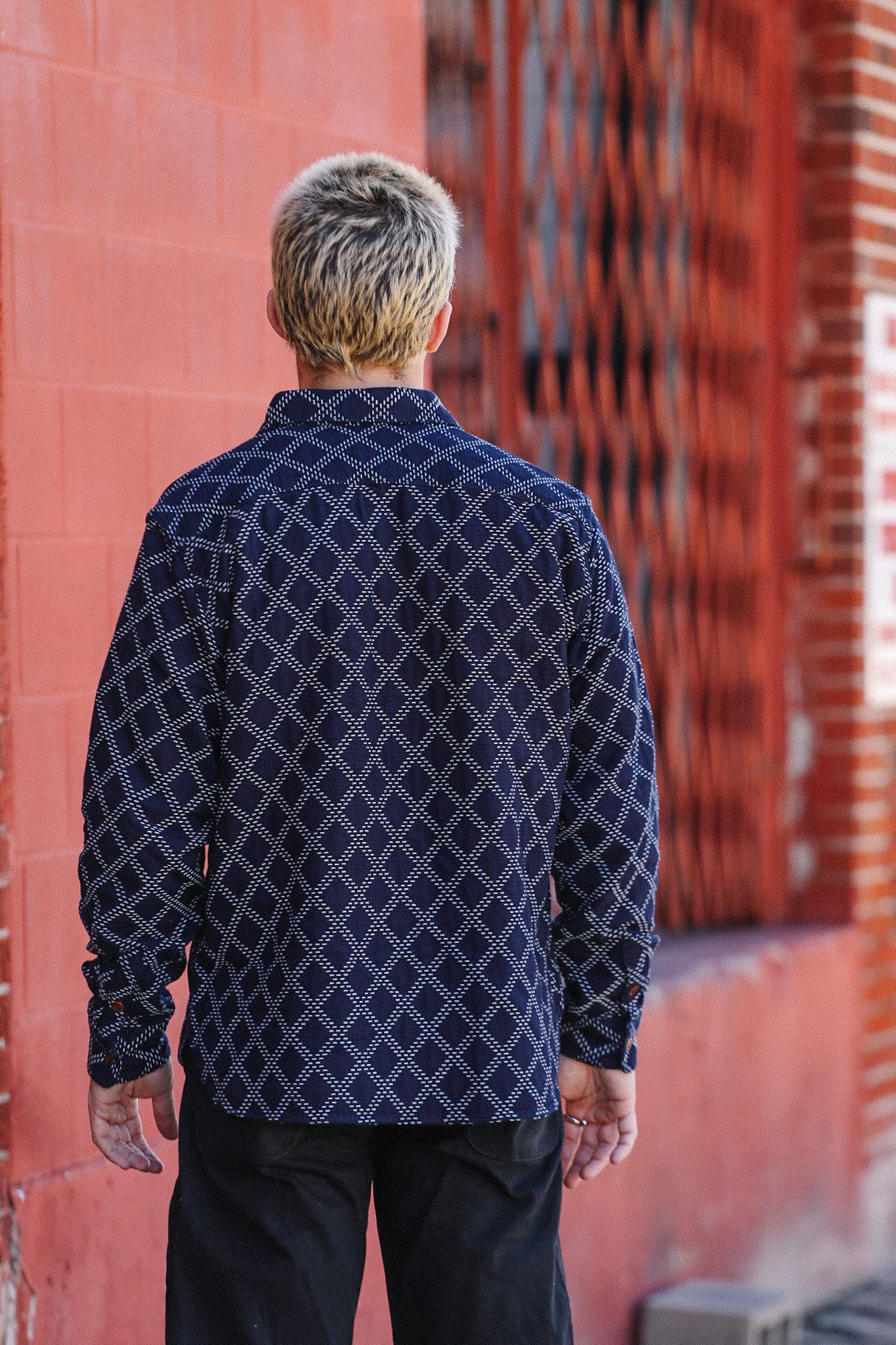 Sashiko Dobby Work Shirt- Indigo (5728)