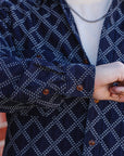 Sashiko Dobby Work Shirt- Indigo (5728)