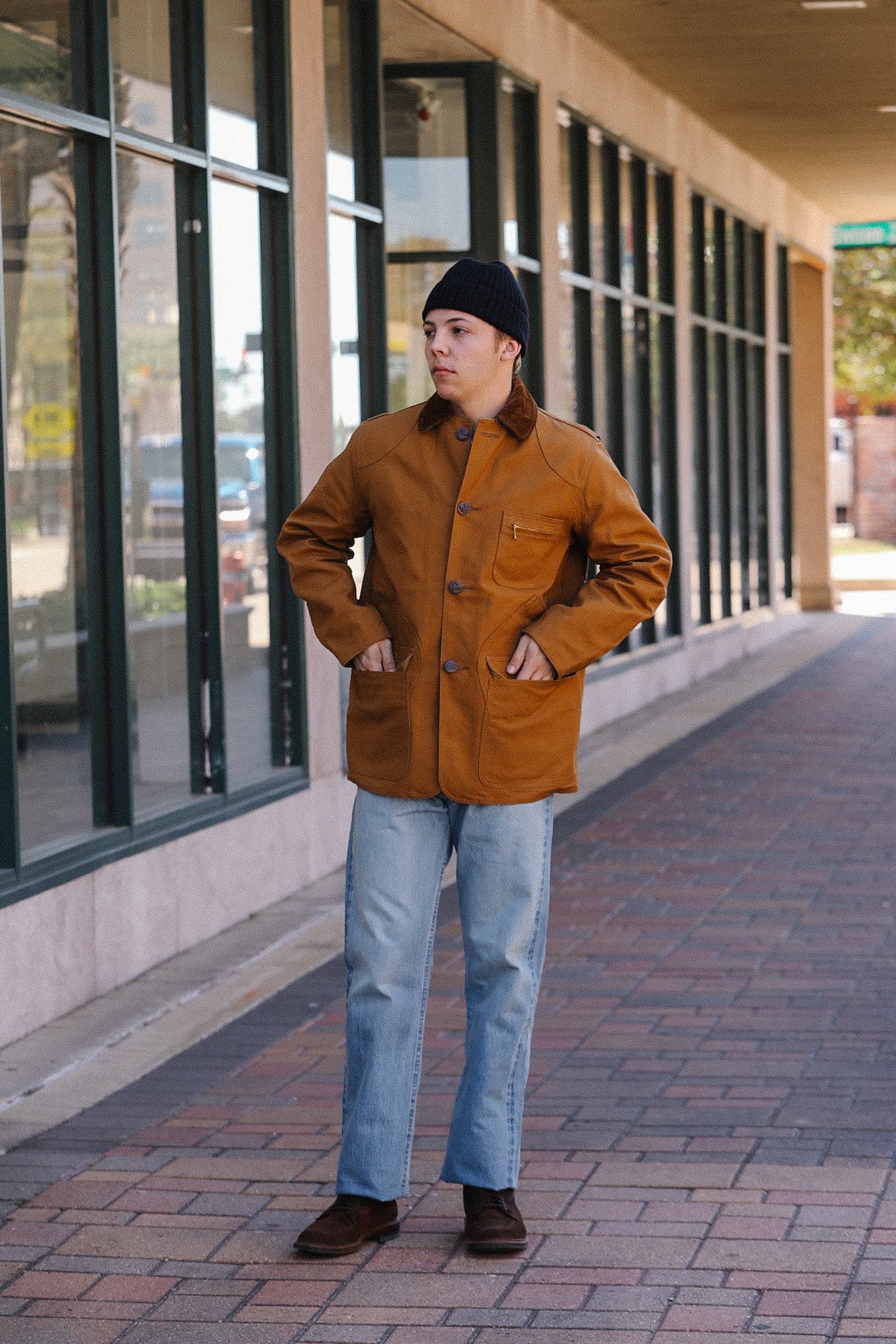 Fiction Romance 13.5oz Duck Canvas Hunting Jacket- Brown - SC15834