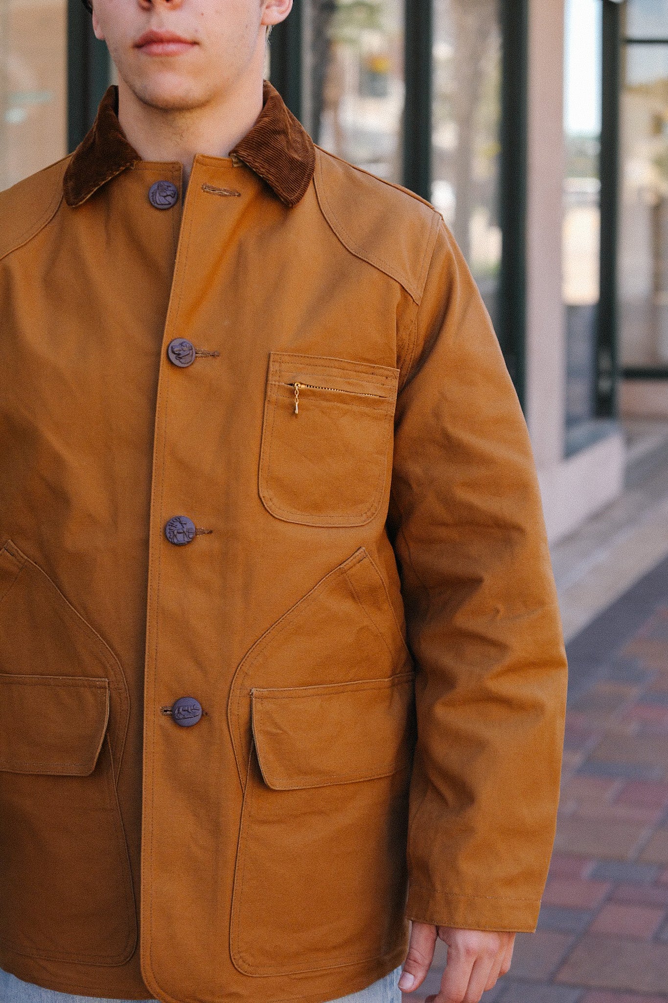 Fiction Romance 13.5oz Duck Canvas Hunting Jacket- Brown - SC15834